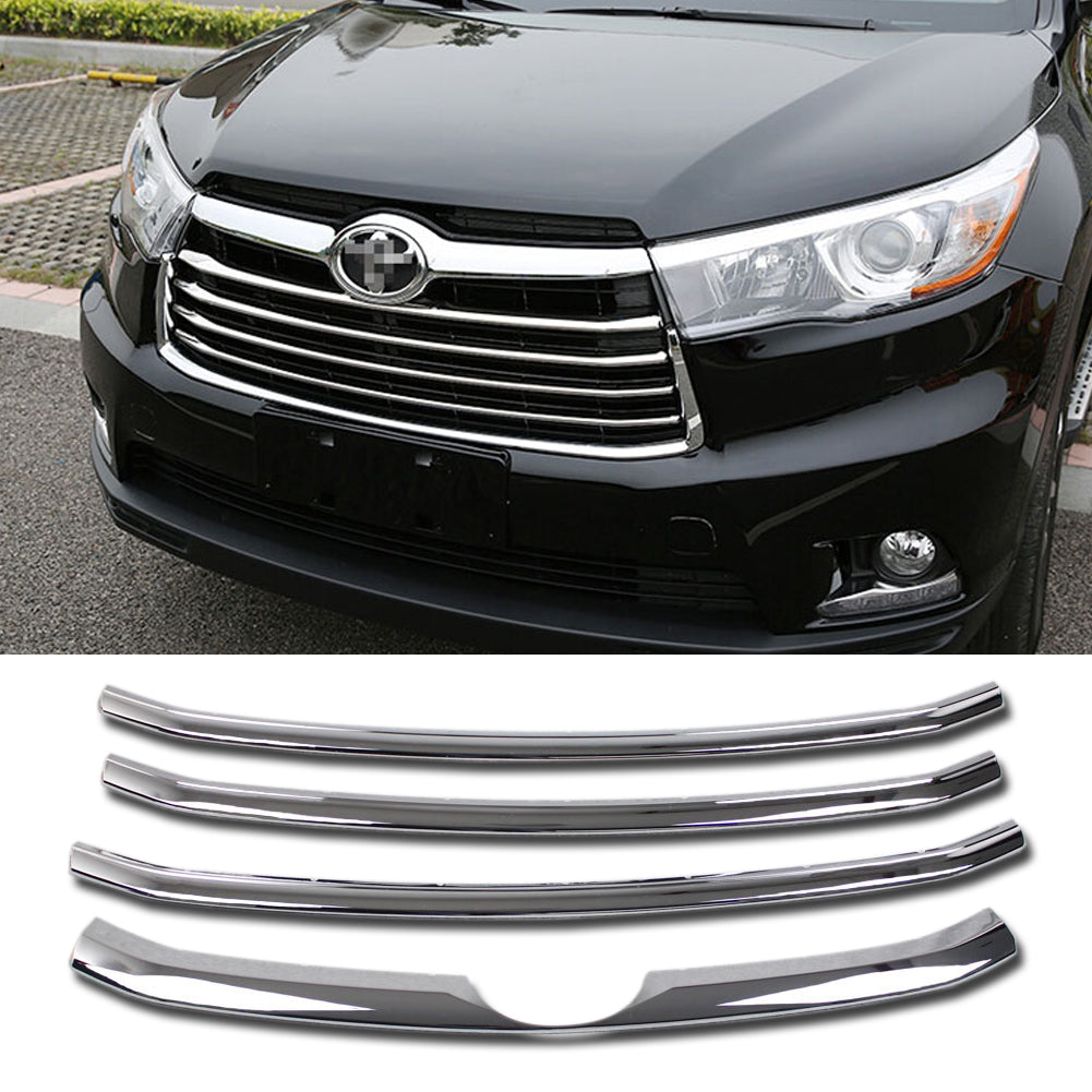 トヨタハイランダーに適合201420152016新車パーツ塗装ブラックグリル1個 Fit For Toyota Highlander 2014  2015 2016 New Car Parts Painte | petrofabservices.com - 外装、エアロ