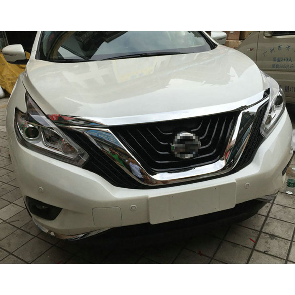 For Nissan Murano 2015-2019 Hood Grill Cover Bonnet Molding Trim