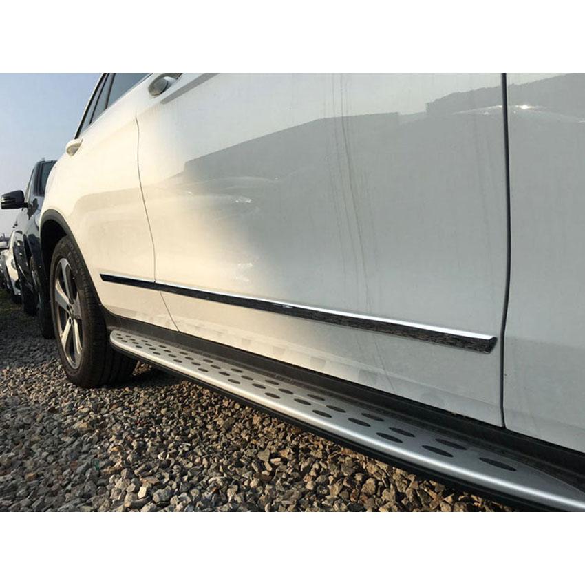 For Benz GLC GLC300 2016-2022 Chrome Body Door Molding Trim