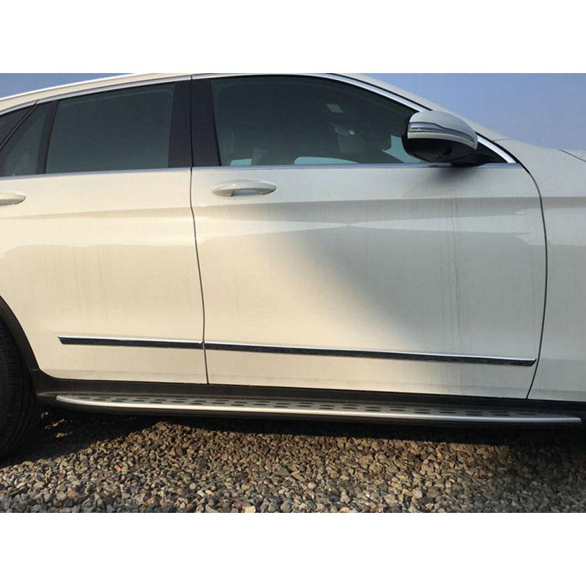 For Benz GLC GLC300 2016-2022 Chrome Body Door Molding Trim