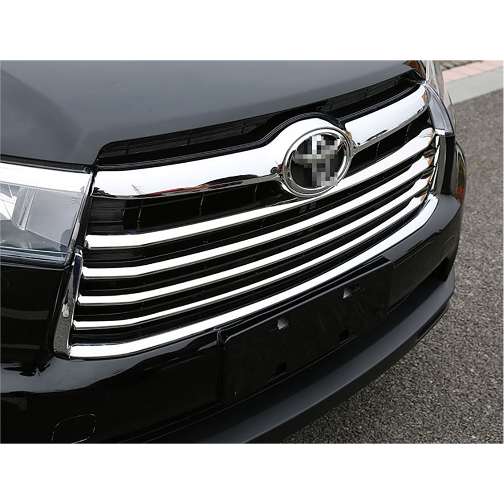 Fit For Toyota Highlander 2014-2016 Front Grill Grille Trim